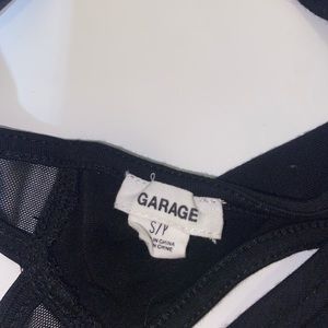 Mesh bodysuit from Garage; worn once